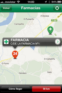 encontrar farmacia con iPhone
